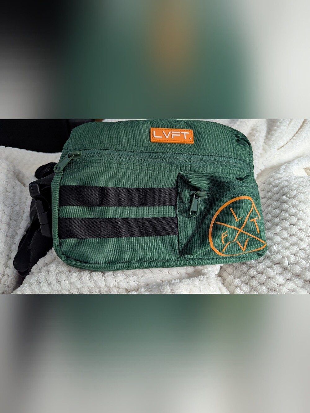 LVFT Live Fit Tactical Chest Rig Green Biking, Running, Fitness Bag Nwot